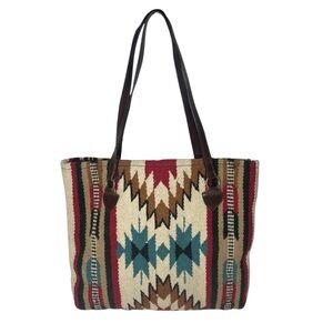 El Paso Saddle Blanket Co Tote Bag Large Maya Modern Purse J Wool Southwestern